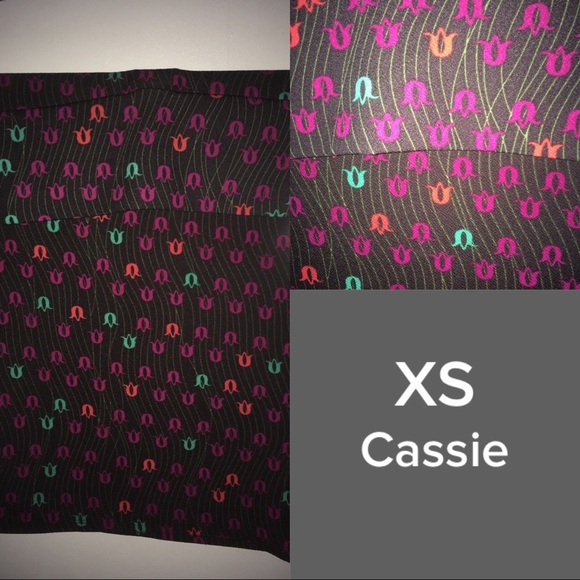 XS Tulip Print LuLaRoe Cassie Skirt - BNWT - Picture 2 of 6